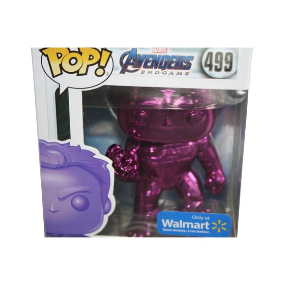 Funko POP! Marvel Avengers Endgame Purple Chrome Hulk #499 Walmart Exclusive - Picture 3 of 11